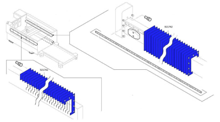 Гофра оси X для станка Trumatic/TruLaser 3030 (Ref №921742)