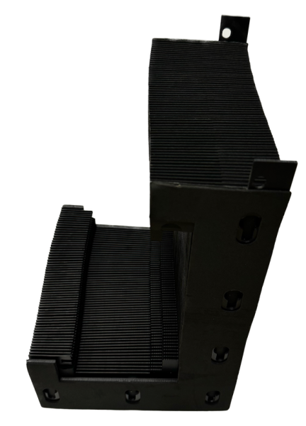 Изображение гофрированной защиты осей X 921742 станка TRUMPF TruLaser 3030 в сложенном положении