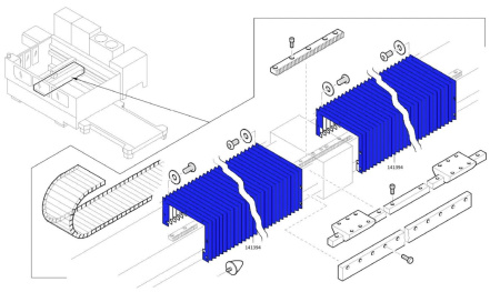 Гофра оси Y для станка Trumatic/TruLaser 3030 (Ref №141394)